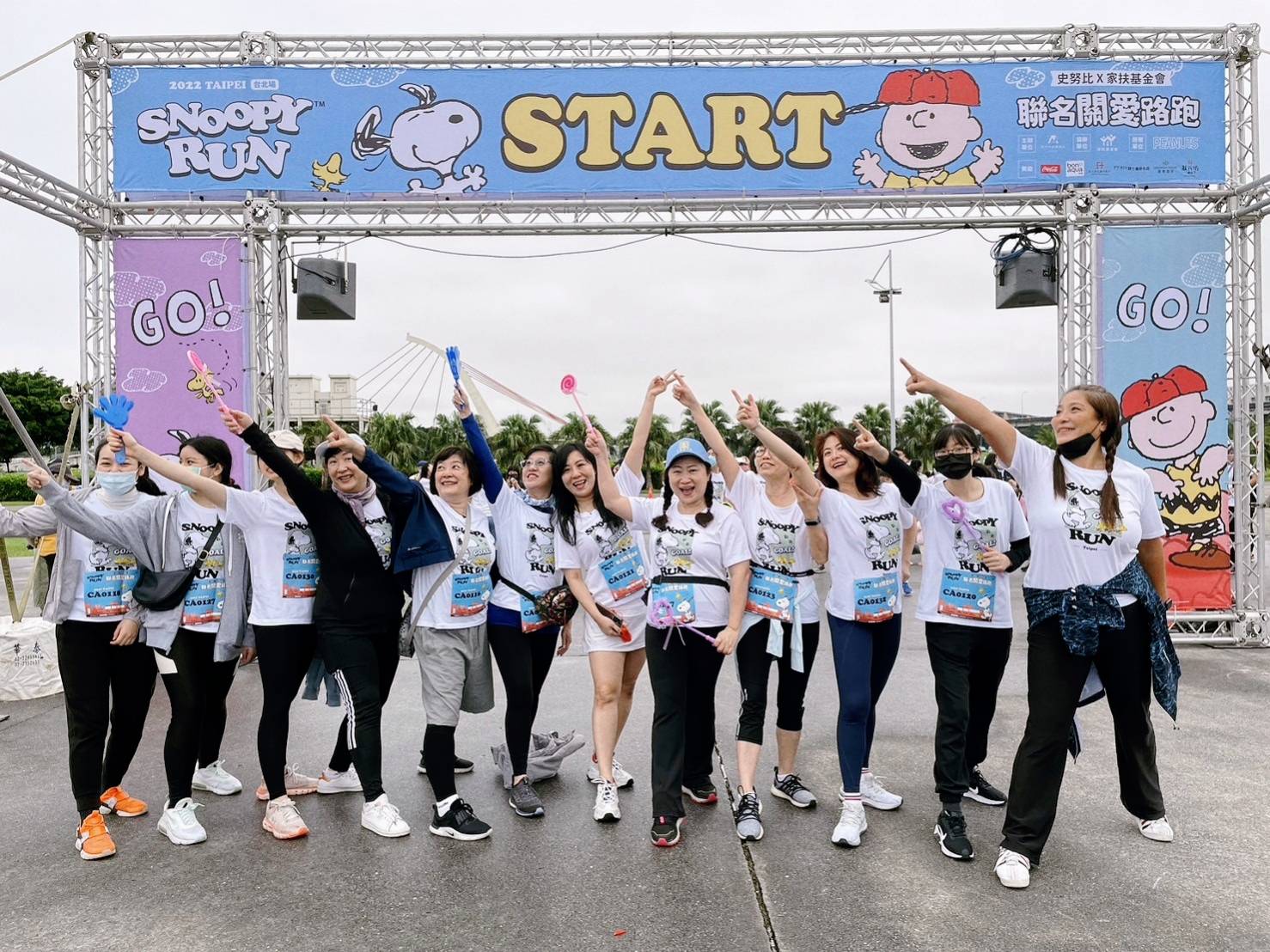 台北二社崇她女力隊參加史努比路跑落實開心公益