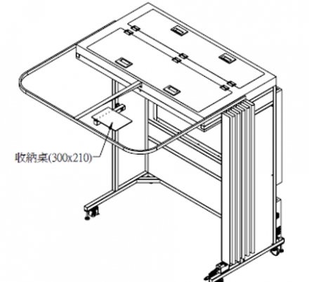 客製化 T5    80W     56”檢品桌